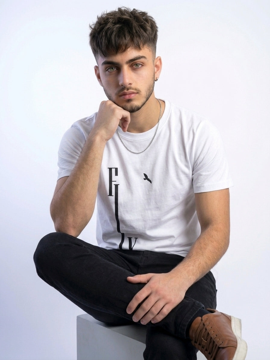Fly Urban Line Graphic Cotton Jersey T-Shirt